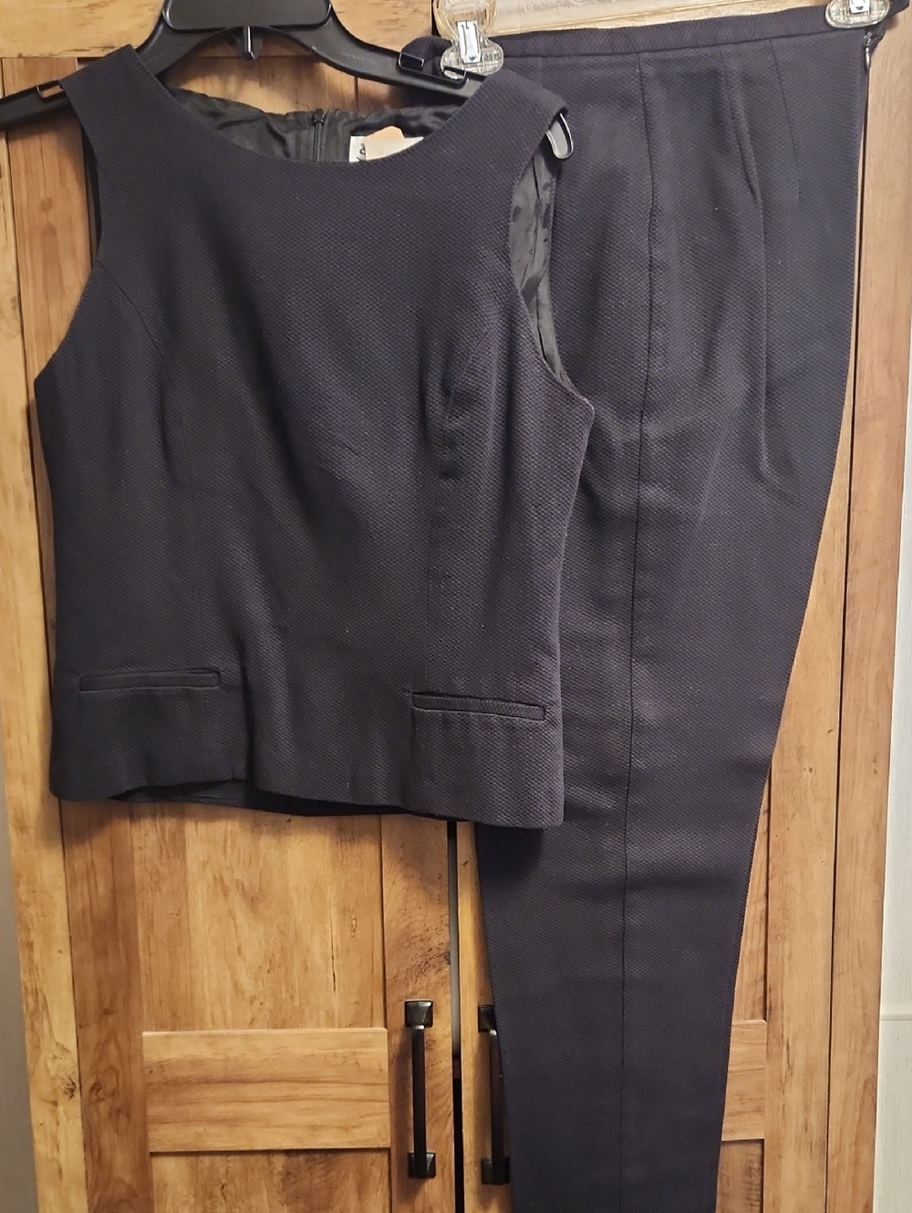 Chic Vintage Sleeveless Black Two-Piece Pantsuit